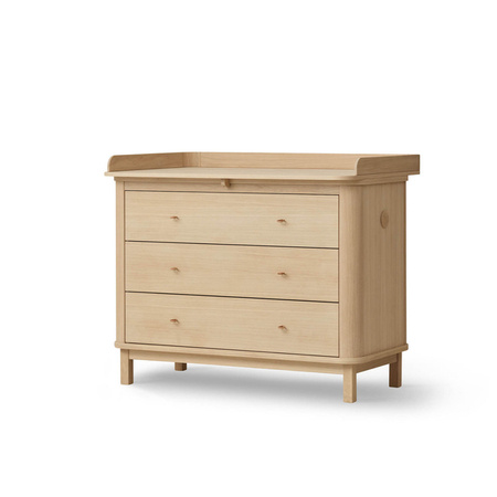 OLIVER FURNITURE WOOD Komoda dziecięca z trzema szufladami i przewijakiem, oak