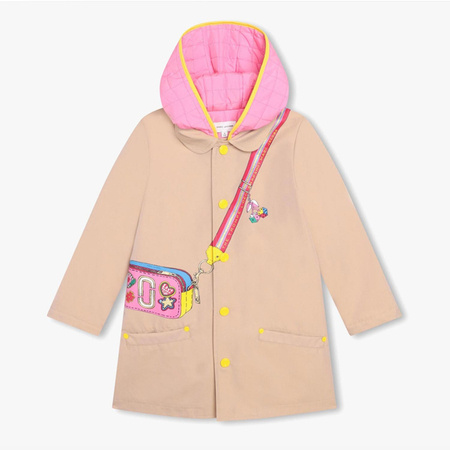 THE MARC JACOBS Płaszcz trench dziewczęcy z kapturem