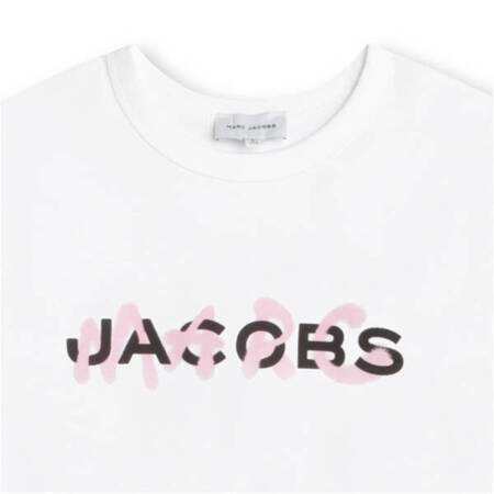 THE MARC JACOBS T-shirt dziecięcy dla dziewczynki z logo biały