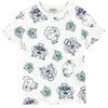 KENZO Kids T-shirt chłopięcy z krótkim rękawem biały z zielonym nadrukiem TIGER 