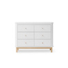 OLIVER FURNITURE WOOD Komoda dziecięca z trzema szufladami white/oak