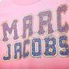 THE MARC JACOBS T-shirt dziewczęcy z długim rękawem różowy z logo