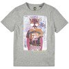 TIMBERLAND T-shirt dla chłopca szary z ndrukime z przodu