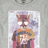 TIMBERLAND T-shirt dla chłopca szary z ndrukime z przodu